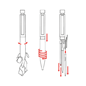 Changing refills - Multisystem pens