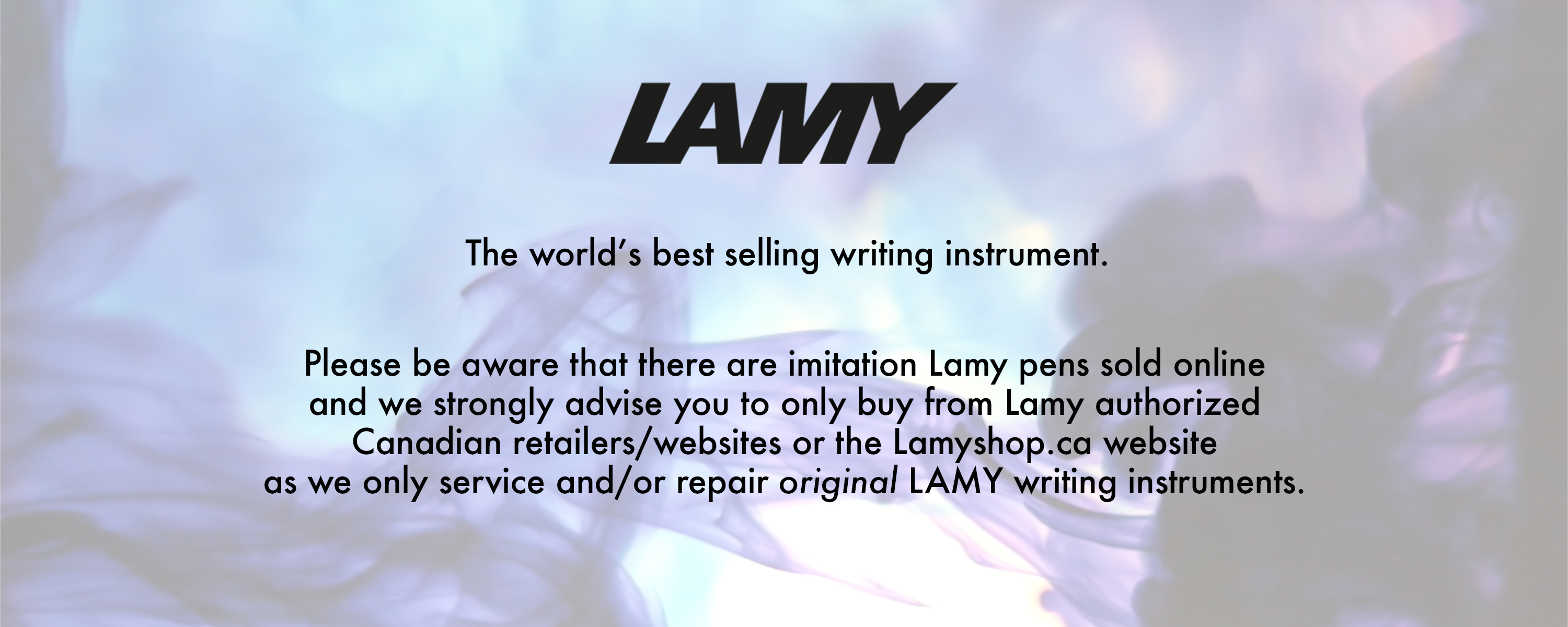 Beware of fakes. Buy Original LAMY pens